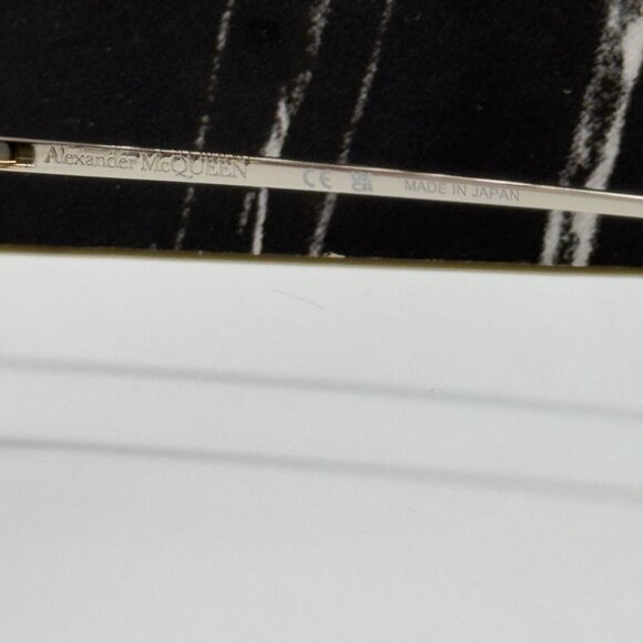 NEW AM0424S 004 ALEXANDER MCQUEEN SILVER WOMAN SUNGLASSES - Picture 10 of 10